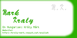 mark kraly business card